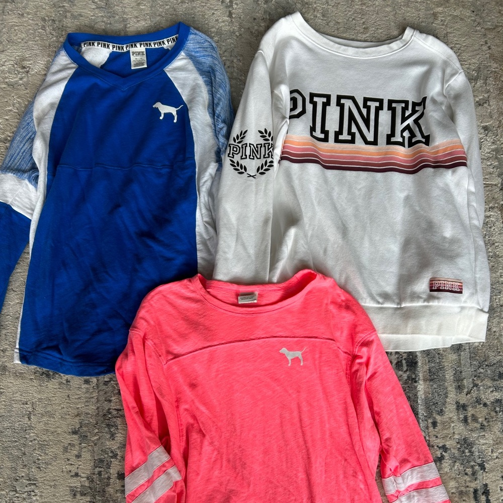 3 PEICE VICTORIA SECRET PINK XS BUNDLE